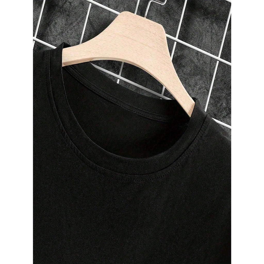 Simple Fishhook Art T-Shirt | Men's Soft Cotton Tee | Breathable Everyday Top | Christmas Gift