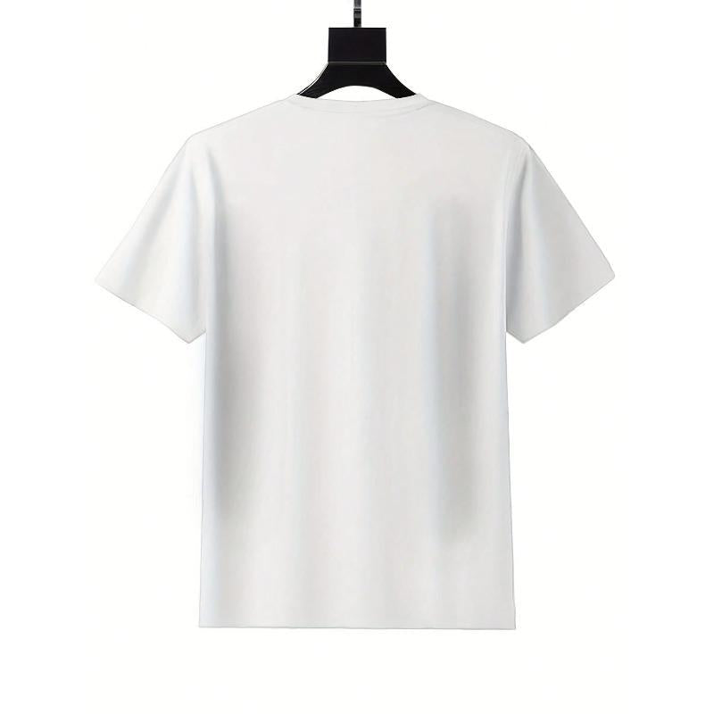 America 250 Stars And Stripes Bow Print T Shirt White Crew Neck Casual Top For Independence Day Celebration
