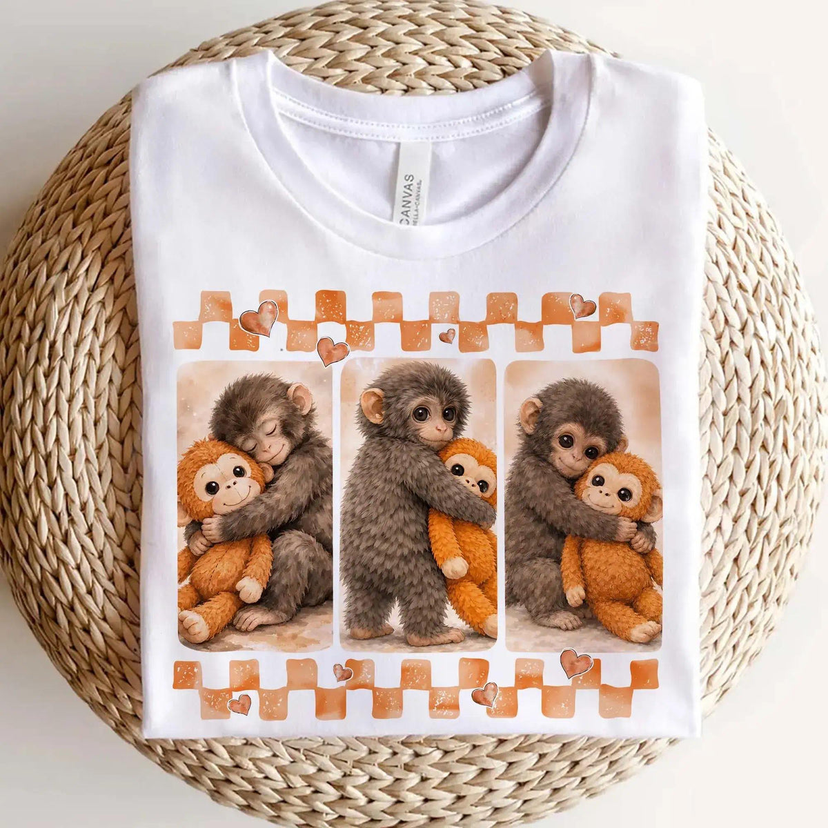 Dear Punch Monkey Unisex T-Shirt, Viral Baby Monkey Inspired Shirt